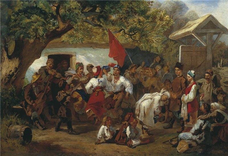 Wedding by Ivan Sokolov, 1860